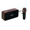 M2201+ преносима безжична мини колона с безжичен микрофон 1500mAh - Черен