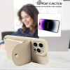 TP-110 Луксозен Кейс за iPhone 14 Pro Max с връзка и портфейл - Розов