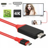 USB Type-C към HDMI кабел адаптер за връзка на MHL Android смартфон телефон таблет с телевизор монитор