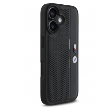 4049 BMW iPhone 16 Back cover case - Perforated Tricolor Detail Line BlackBack case-iPhone 16-Noir