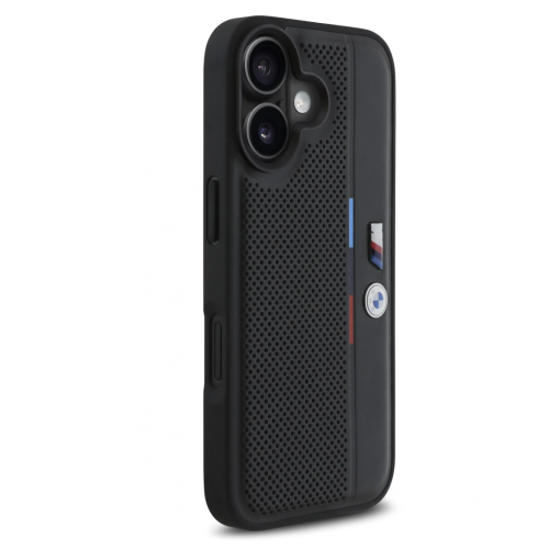 4049 BMW iPhone 16 Back cover case - Perforated Tricolor Detail Line BlackBack case-iPhone 16-Noir