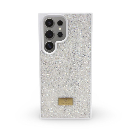 Кейс за телефон с камъни D130 за iPhone 15 (Бял) Кейс за телефон с камъни D130 за iPhone 15 (Бял)
