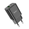 HOCO 20W Адаптер N28 с изх. USB-C+USB PD-20W+QC3.0A - Черен