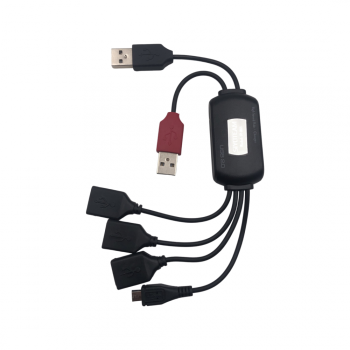 HUB Разклонител USB към USB Micro USB 2.0 SY-HU8 - Черен