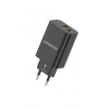 L✮Star 45W 2в1 LS56 2изх. PD(25W)+QC3.0(20W)+кабел USB-C към USB-C - Черен