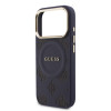 3261 GUESS HC MAGSAFE PU W/ PEONY HOT STAMP BLUE IP17 PRO