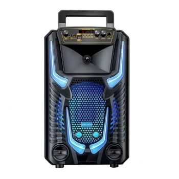Преносима Bluetooth тонколона Blueseed BS-110, 8 инча, RGB LED, 20W, 1 безжичен микрофон