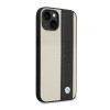 6680 BMW iPhone 14 & 13 Hardcase Backcover - Textured & Logo Stripe - Beige
