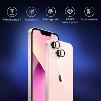 Цветен протектор за Камера iPhone 16 / 16 Plus - Розов Цветен протектор за Камера iPhone 16 / 16 Plus - Розов