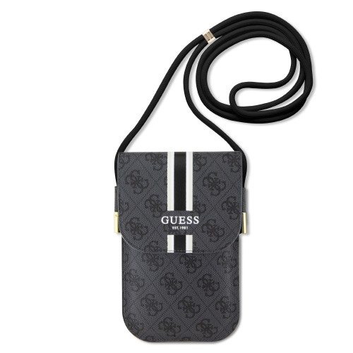 2200 GUESS US WALLET 4G STRIPES BLACK