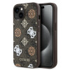 3020 GUESS HC MAGSAFE PU PEONY ON 4G BACKGROUND BROWN iPhone 15