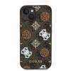 3020 GUESS HC MAGSAFE PU PEONY ON 4G BACKGROUND BROWN iPhone 15
