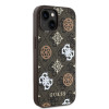 3020 GUESS HC MAGSAFE PU PEONY ON 4G BACKGROUND BROWN iPhone 15