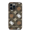 3037 GUESS HC MAGSAFE PU PEONY ON 4G BACKGROUND BROWN iPhone 15 PRO