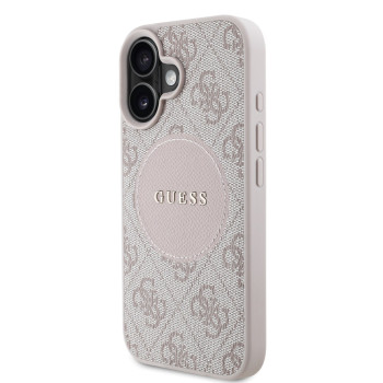 6774 GUESS HC MAGSAFE PU 4G CIRCLE W/ CLASSIC LOGO PINK iPhone 16
