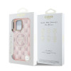 3543 GUESS HC MAGSAFE IML METAL OUTLINE JET SET PRINT TRIANGLE PINK iPhone 16 PRO MAX