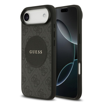 9977 GUESS HC MAGSAFE PU 4G CIRCLE W/ CLASSIC LOGO BLACK iPhone 17 AIR