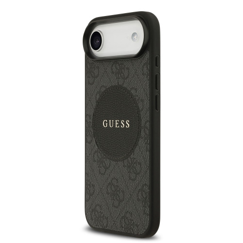 9977 GUESS HC MAGSAFE PU 4G CIRCLE W/ CLASSIC LOGO BLACK iPhone 17 AIR