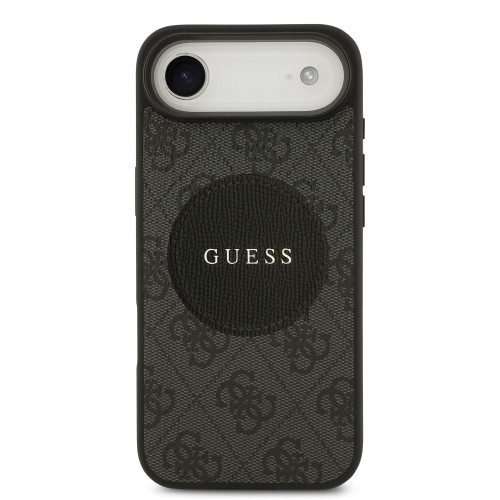 9977 GUESS HC MAGSAFE PU 4G CIRCLE W/ CLASSIC LOGO BLACK iPhone 17 AIR