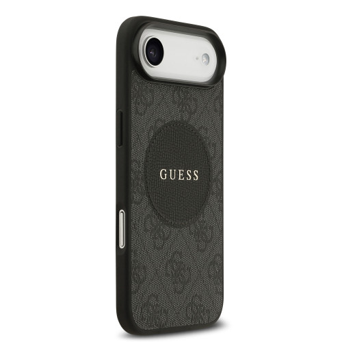 9977 GUESS HC MAGSAFE PU 4G CIRCLE W/ CLASSIC LOGO BLACK iPhone 17 AIR