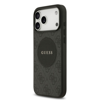 9991 GUESS HC MAGSAFE PU 4G CIRCLE W/ CLASSIC LOGO BLACK iPhone 17 PRO MAX