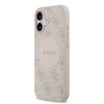 0041 GUESS HC MAGSAFE PU 4G CIRCLE W/ CLASSIC LOGO PINK iPhone 17