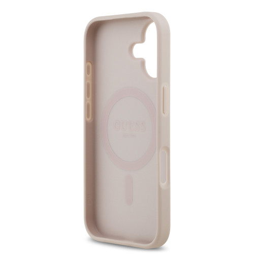 0041 GUESS HC MAGSAFE PU 4G CIRCLE W/ CLASSIC LOGO PINK iPhone 17