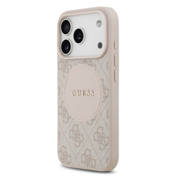 0065 GUESS HC MAGSAFE PU 4G CIRCLE W/ CLASSIC LOGO PINK iPhone 17 PRO