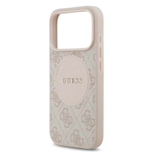 0065 GUESS HC MAGSAFE PU 4G CIRCLE W/ CLASSIC LOGO PINK iPhone 17 PRO