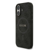 0966 GUESS HC MAGSAFE PU 4G RING CLASSIC LOGO BLACK iPhone17