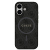 0966 GUESS HC MAGSAFE PU 4G RING CLASSIC LOGO BLACK iPhone17