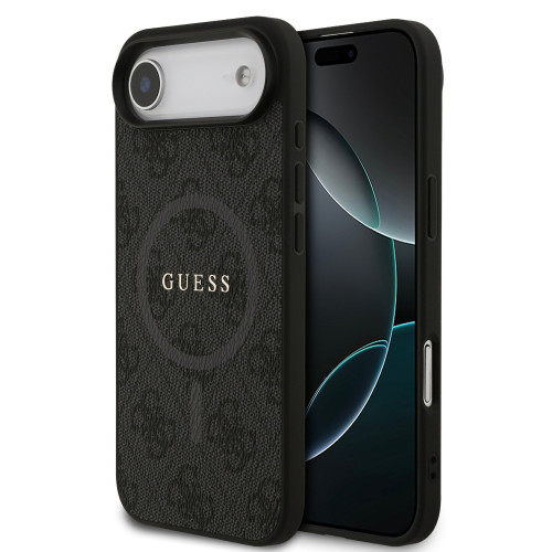 0973 GUESS HC MAGSAFE PU 4G RING CLASSIC LOGO BLACK iPhone 17 AIR