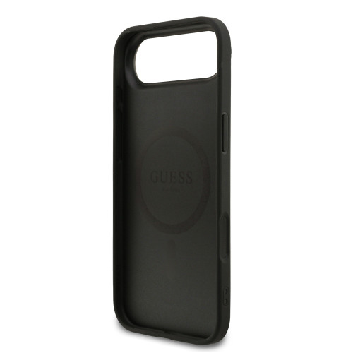 0973 GUESS HC MAGSAFE PU 4G RING CLASSIC LOGO BLACK iPhone 17 AIR