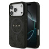 0980 GUESS HC MAGSAFE PU 4G RING CLASSIC LOGO BLACK iPhone 17 PRO
