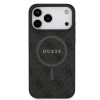 0997 GUESS HC MAGSAFE PU 4G RING CLASSIC LOGO BLACK iPhone 17 PRO MAX