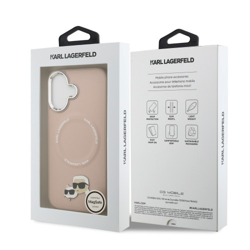 5459 KARL HC MAGSAFE PU K&C PINS PINK iPhone 17