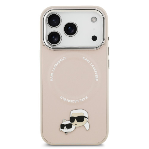5480 KARL HC MAGSAFE PU K&C PINS PINK iPhone 17 PRO MAX