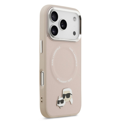 5480 KARL HC MAGSAFE PU K&C PINS PINK iPhone 17 PRO MAX
