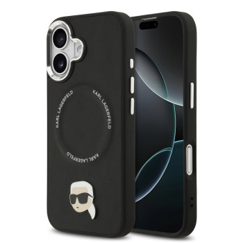 5619 KARL HC MAGSAFE PU KARL PIN BLACK iPhone 17