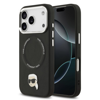 5640 KARL HC MAGSAFE PU KARL PIN BLACK iPhone 17 PRO MAX