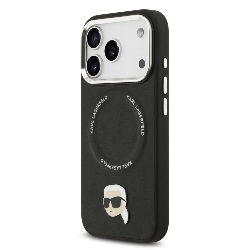 5640 KARL HC MAGSAFE PU KARL PIN BLACK iPhone 17 PRO MAX