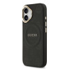 9674 GUESS HC MAGSAFE PU W/ PEONY HOT STAMP BLACK iPhone 17