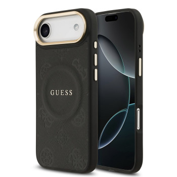 9681 GUESS HC MAGSAFE PU W/ PEONY HOT STAMP BLACK iPhone 17 AIR