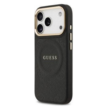 9698 GUESS HC MAGSAFE PU W/ PEONY HOT STAMP BLACK iPhone 17 PRO