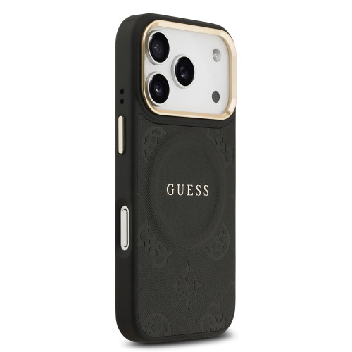 9698 GUESS HC MAGSAFE PU W/ PEONY HOT STAMP BLACK iPhone 17 PRO