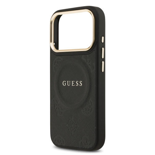 9698 GUESS HC MAGSAFE PU W/ PEONY HOT STAMP BLACK iPhone 17 PRO