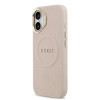 9834 GUESS HC MAGSAFE PU W/ PEONY HOT STAMP PINK iPhone 17