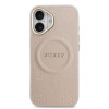 9834 GUESS HC MAGSAFE PU W/ PEONY HOT STAMP PINK iPhone 17