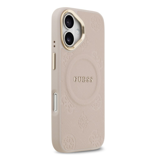 9834 GUESS HC MAGSAFE PU W/ PEONY HOT STAMP PINK iPhone 17