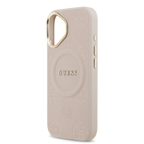 9834 GUESS HC MAGSAFE PU W/ PEONY HOT STAMP PINK iPhone 17